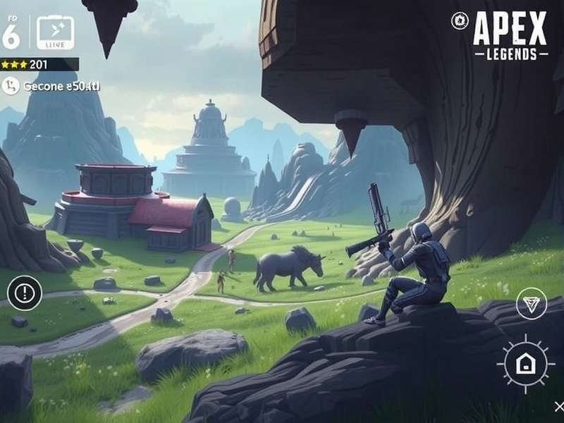 Apex Legends Mobile gameplay on Gameloop emulator showcasing characters in battle