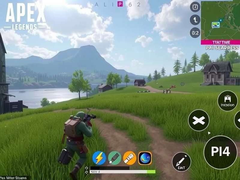 Apex Legends Mobile gameplay on iPhone showing intense combat