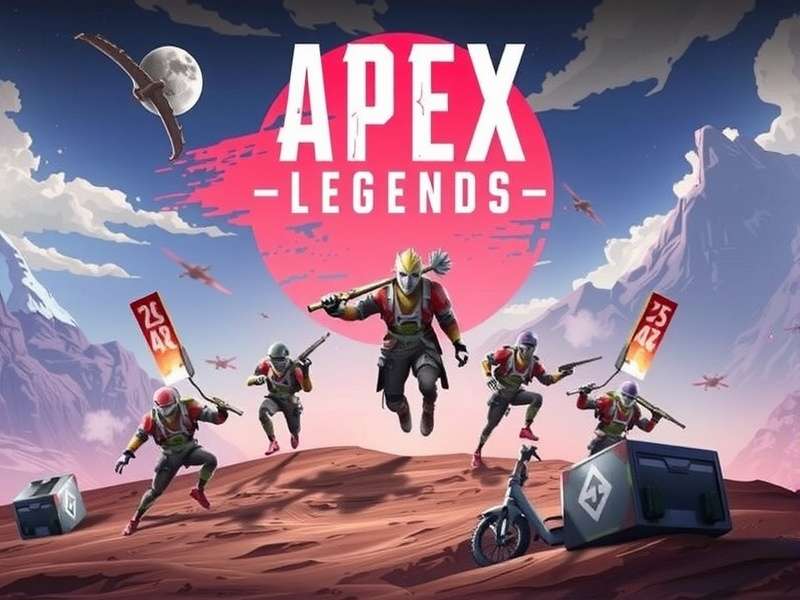 Concept art for Apex Legends Mobile 2.0 showing new legends and map