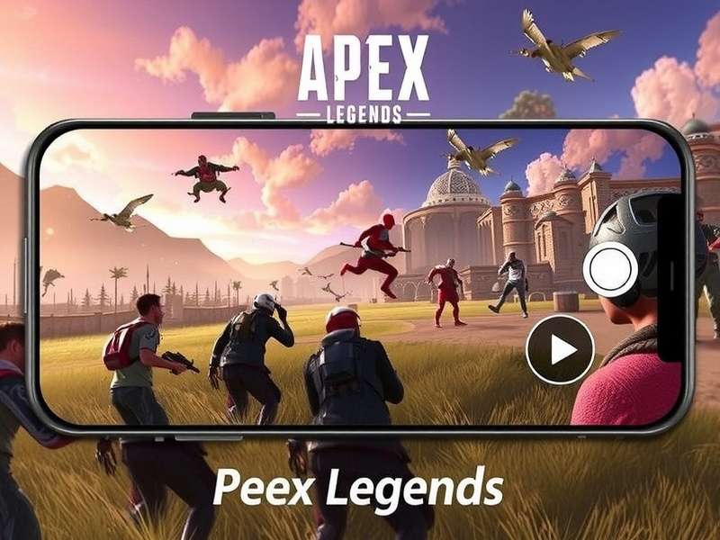 Apex Legends Mobile Play Store download screen on an Android phone
