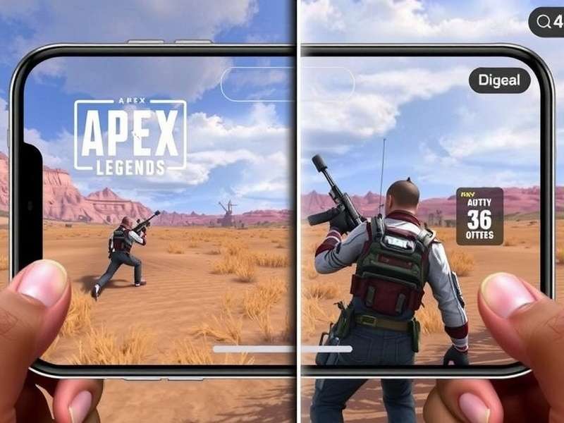 Apex Legends Mobile gameplay on iOS device showing character selection