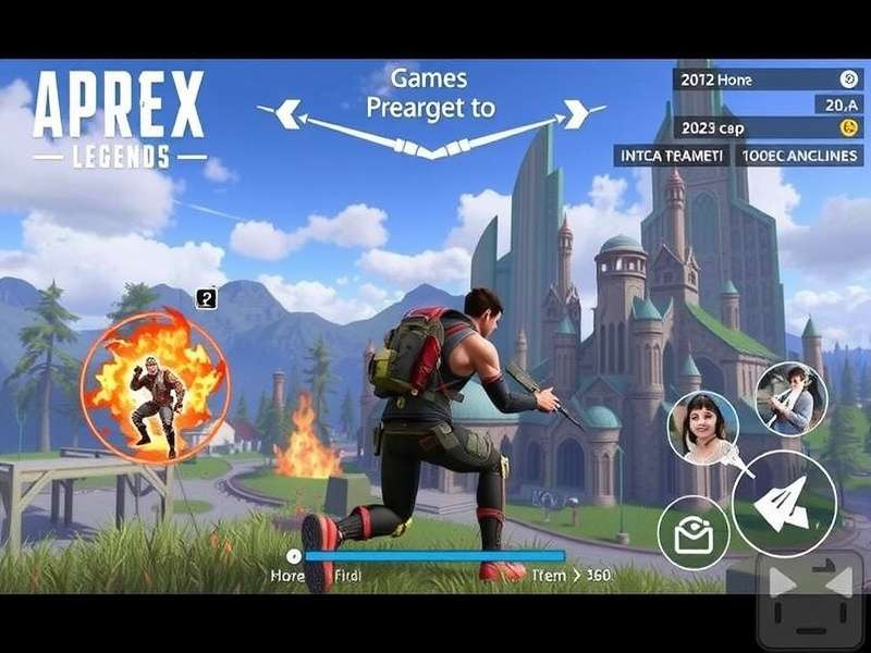 Apex Legends Mobile Philippines launch event concept art with map and legends