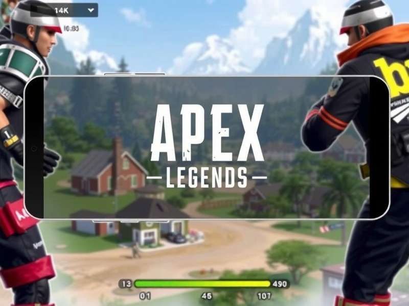 Apex Legends Mobile Gameplay with squad dropping into battle