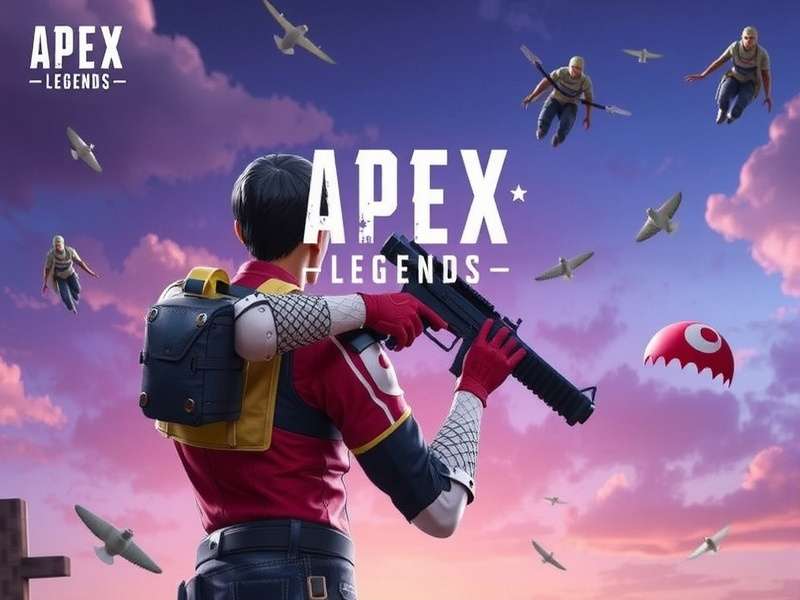 Apex Legends Mobile game screen with characters and battle royale action