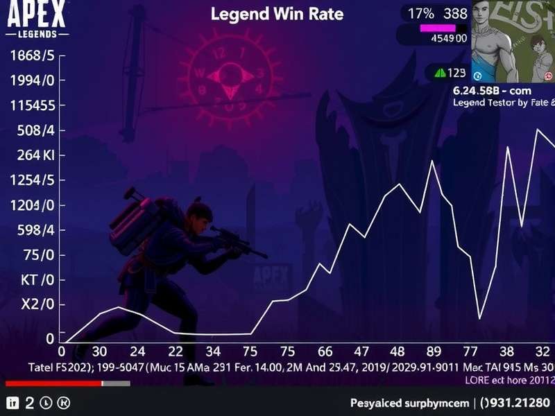 Apex Legends Legend Win Rate banner showing Indian server stats and top legends