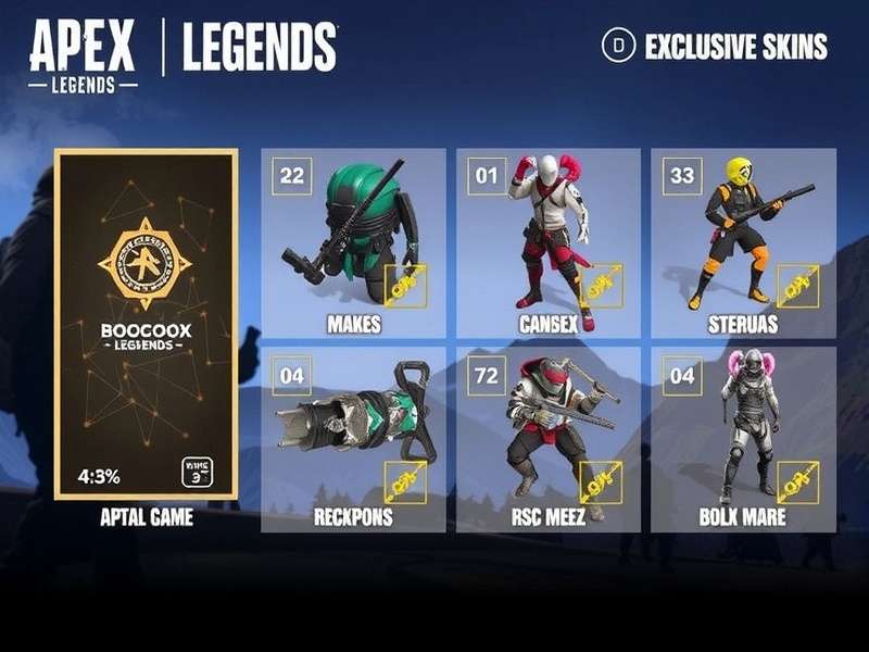 Apex Legends Mobile exclusive skins showcase featuring legendary and epic skins available in India