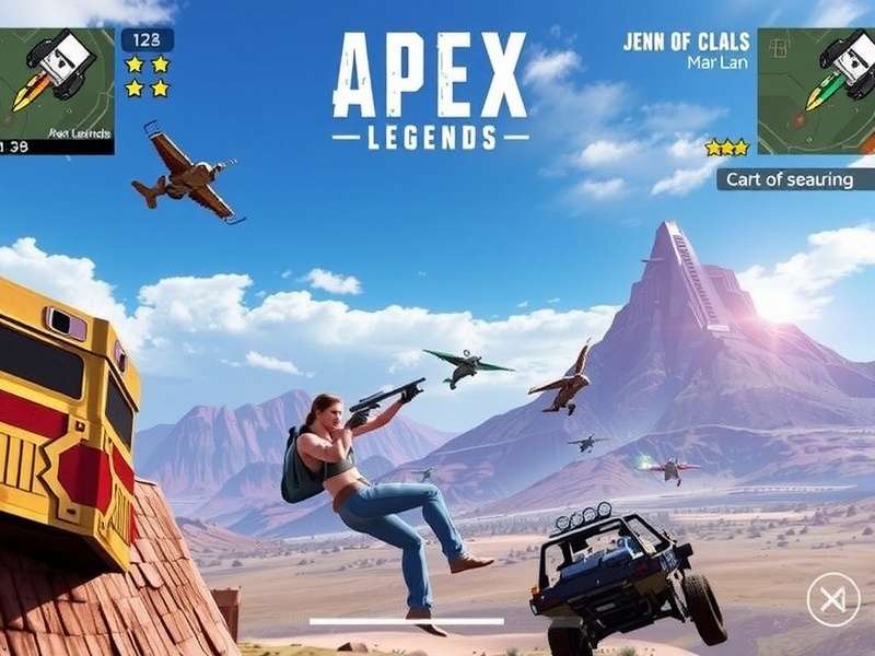 Apex Legends Mobile Hack concept artwork featuring legends and shield icon